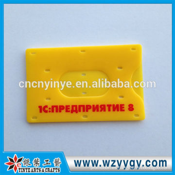 8.7 * 5.5 cm molde plástico tarjetero con logo impreso